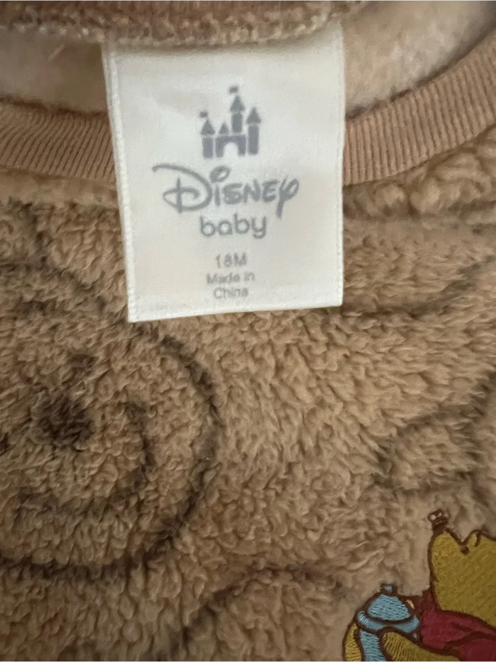 NWT Disney Winnie the Pooh Sherpa Fleece 2PC Jogger Set 18M